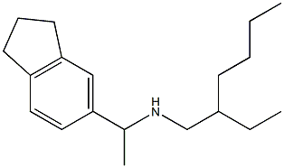[1-(2,3-dihydro-1H-inden-5-yl)ethyl](2-ethylhexyl)amine 结构式
