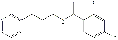 [1-(2,4-dichlorophenyl)ethyl](4-phenylbutan-2-yl)amine 结构式