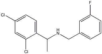 [1-(2,4-dichlorophenyl)ethyl][(3-fluorophenyl)methyl]amine 结构式