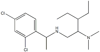 [1-(2,4-dichlorophenyl)ethyl][2-(dimethylamino)-3-ethylpentyl]amine 结构式