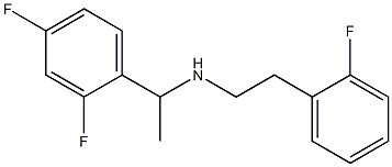 [1-(2,4-difluorophenyl)ethyl][2-(2-fluorophenyl)ethyl]amine 结构式