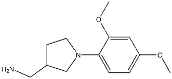 [1-(2,4-dimethoxyphenyl)pyrrolidin-3-yl]methylamine 结构式