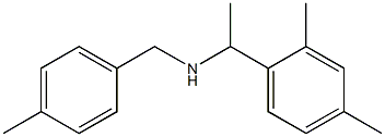 [1-(2,4-dimethylphenyl)ethyl][(4-methylphenyl)methyl]amine 结构式