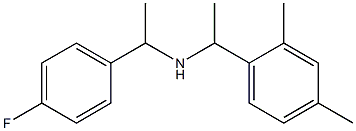 [1-(2,4-dimethylphenyl)ethyl][1-(4-fluorophenyl)ethyl]amine 结构式