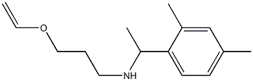 [1-(2,4-dimethylphenyl)ethyl][3-(ethenyloxy)propyl]amine 结构式