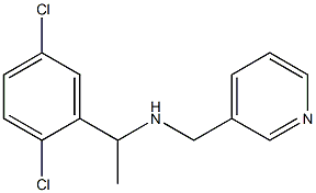[1-(2,5-dichlorophenyl)ethyl](pyridin-3-ylmethyl)amine 结构式