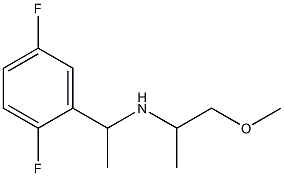 [1-(2,5-difluorophenyl)ethyl](1-methoxypropan-2-yl)amine 结构式
