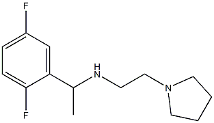 [1-(2,5-difluorophenyl)ethyl][2-(pyrrolidin-1-yl)ethyl]amine 结构式