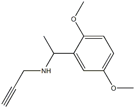 [1-(2,5-dimethoxyphenyl)ethyl](prop-2-yn-1-yl)amine 结构式