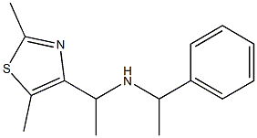 [1-(2,5-dimethyl-1,3-thiazol-4-yl)ethyl](1-phenylethyl)amine 结构式