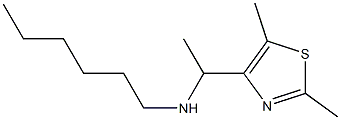 [1-(2,5-dimethyl-1,3-thiazol-4-yl)ethyl](hexyl)amine 结构式