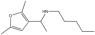 [1-(2,5-dimethylfuran-3-yl)ethyl](pentyl)amine 结构式