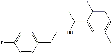 [1-(2,5-dimethylphenyl)ethyl][2-(4-fluorophenyl)ethyl]amine 结构式