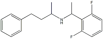 [1-(2,6-difluorophenyl)ethyl](4-phenylbutan-2-yl)amine 结构式