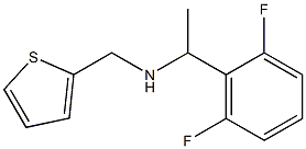 [1-(2,6-difluorophenyl)ethyl](thiophen-2-ylmethyl)amine 结构式