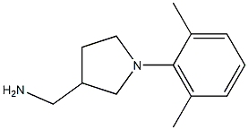 [1-(2,6-dimethylphenyl)pyrrolidin-3-yl]methylamine 结构式