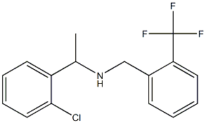 [1-(2-chlorophenyl)ethyl]({[2-(trifluoromethyl)phenyl]methyl})amine 结构式