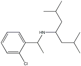 [1-(2-chlorophenyl)ethyl](2,6-dimethylheptan-4-yl)amine 结构式