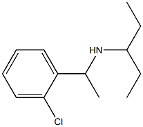 [1-(2-chlorophenyl)ethyl](pentan-3-yl)amine 结构式