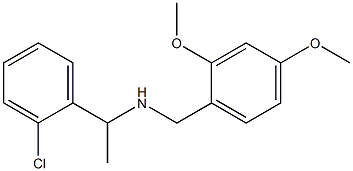 [1-(2-chlorophenyl)ethyl][(2,4-dimethoxyphenyl)methyl]amine 结构式