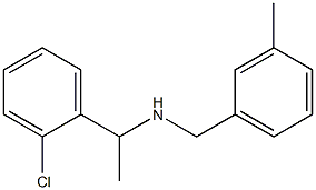 [1-(2-chlorophenyl)ethyl][(3-methylphenyl)methyl]amine 结构式