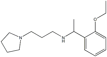 [1-(2-ethoxyphenyl)ethyl][3-(pyrrolidin-1-yl)propyl]amine 结构式