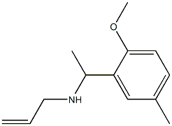 [1-(2-methoxy-5-methylphenyl)ethyl](prop-2-en-1-yl)amine 结构式