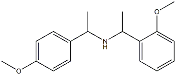 [1-(2-methoxyphenyl)ethyl][1-(4-methoxyphenyl)ethyl]amine 结构式