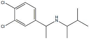 [1-(3,4-dichlorophenyl)ethyl](3-methylbutan-2-yl)amine 结构式