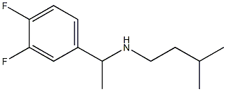 [1-(3,4-difluorophenyl)ethyl](3-methylbutyl)amine 结构式