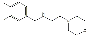 [1-(3,4-difluorophenyl)ethyl][2-(morpholin-4-yl)ethyl]amine 结构式