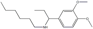 [1-(3,4-dimethoxyphenyl)propyl](hexyl)amine 结构式