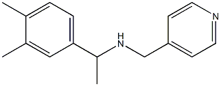 [1-(3,4-dimethylphenyl)ethyl](pyridin-4-ylmethyl)amine 结构式