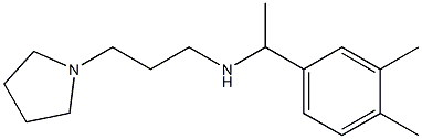 [1-(3,4-dimethylphenyl)ethyl][3-(pyrrolidin-1-yl)propyl]amine 结构式