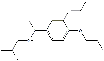 [1-(3,4-dipropoxyphenyl)ethyl](2-methylpropyl)amine 结构式