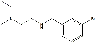 [1-(3-bromophenyl)ethyl][2-(diethylamino)ethyl]amine 结构式