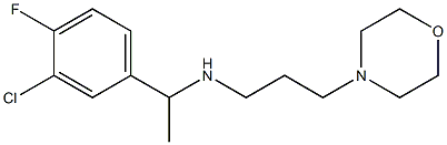[1-(3-chloro-4-fluorophenyl)ethyl][3-(morpholin-4-yl)propyl]amine 结构式