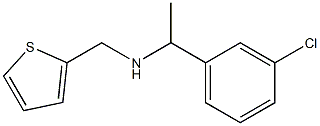 [1-(3-chlorophenyl)ethyl](thiophen-2-ylmethyl)amine 结构式