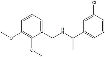 [1-(3-chlorophenyl)ethyl][(2,3-dimethoxyphenyl)methyl]amine 结构式