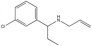 [1-(3-chlorophenyl)propyl](prop-2-en-1-yl)amine 结构式