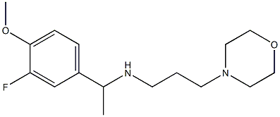 [1-(3-fluoro-4-methoxyphenyl)ethyl][3-(morpholin-4-yl)propyl]amine 结构式