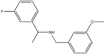 [1-(3-fluorophenyl)ethyl][(3-methoxyphenyl)methyl]amine 结构式