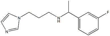 [1-(3-fluorophenyl)ethyl][3-(1H-imidazol-1-yl)propyl]amine 结构式