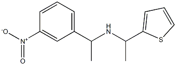 [1-(3-nitrophenyl)ethyl][1-(thiophen-2-yl)ethyl]amine 结构式