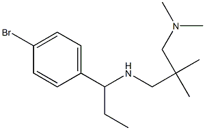 [1-(4-bromophenyl)propyl]({2-[(dimethylamino)methyl]-2-methylpropyl})amine 结构式