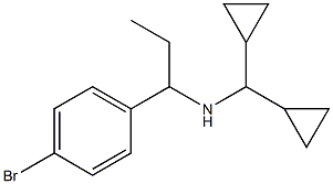 [1-(4-bromophenyl)propyl](dicyclopropylmethyl)amine 结构式