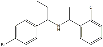 [1-(4-bromophenyl)propyl][1-(2-chlorophenyl)ethyl]amine 结构式