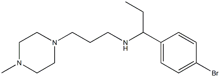 [1-(4-bromophenyl)propyl][3-(4-methylpiperazin-1-yl)propyl]amine 结构式