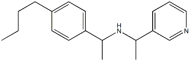 [1-(4-butylphenyl)ethyl][1-(pyridin-3-yl)ethyl]amine 结构式