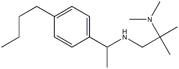 [1-(4-butylphenyl)ethyl][2-(dimethylamino)-2-methylpropyl]amine 结构式